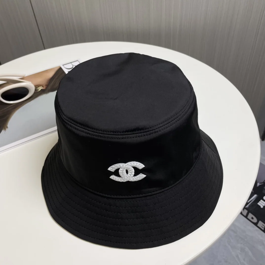 샤넬 더블 C 자수 버킷 햇 모자 상세 이미지 5