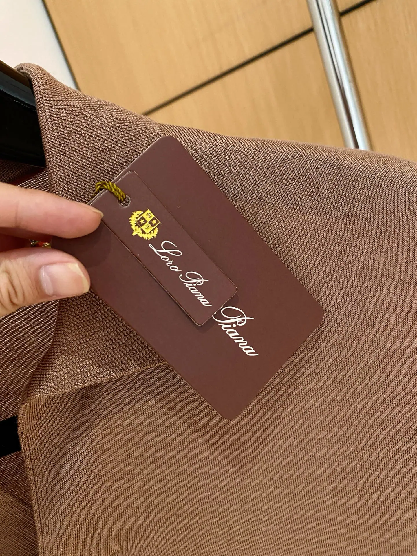 로로피아나 남성 아세테이트 텐셀 혼방 반팔 티셔츠 상세 이미지 5
