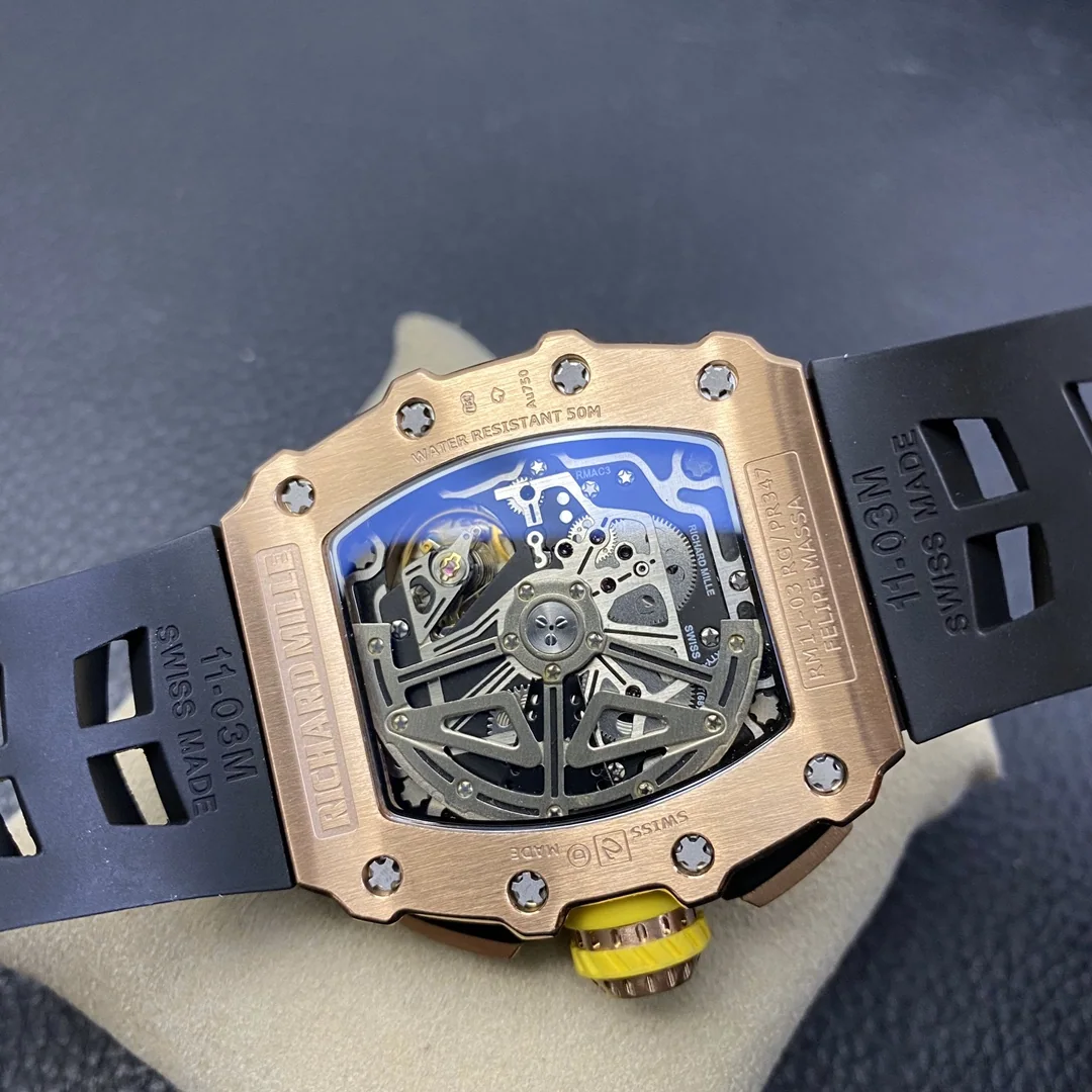 리차드밀 RM011 KV 공장 골드 크로노그래프 남성 시계 레플리카 44827 Richard Mille 상세 이미지 7