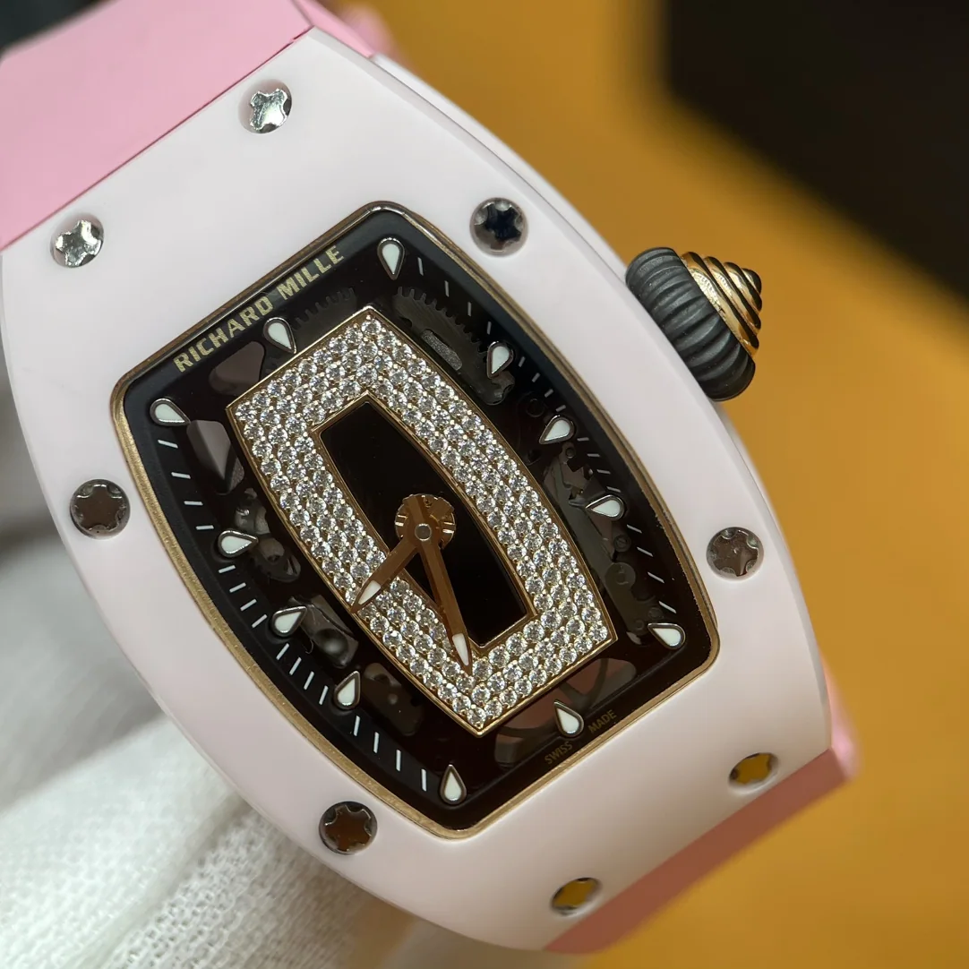 리차드밀 RM 07-01 핑크 세라믹 사파이어 티타늄 다이아 남성 시계 레플리카 44971 Richard Mille 상세 이미지 2
