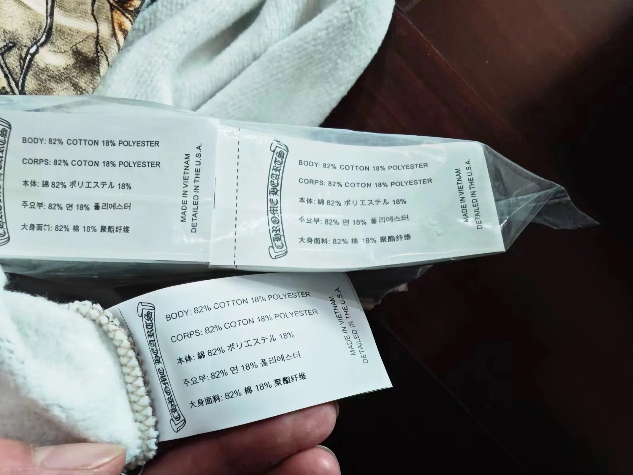 크롬하츠 카모플라주 프린트 남성 긴팔 티셔츠 상세 이미지 8