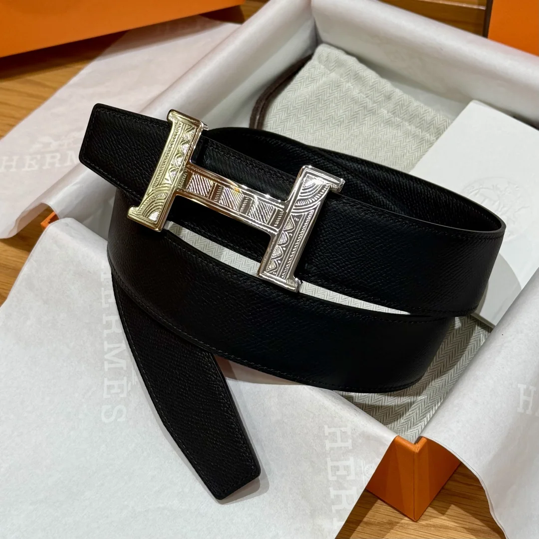 에르메스 홈 투아레그 양면 가죽 벨트 상세 이미지 8