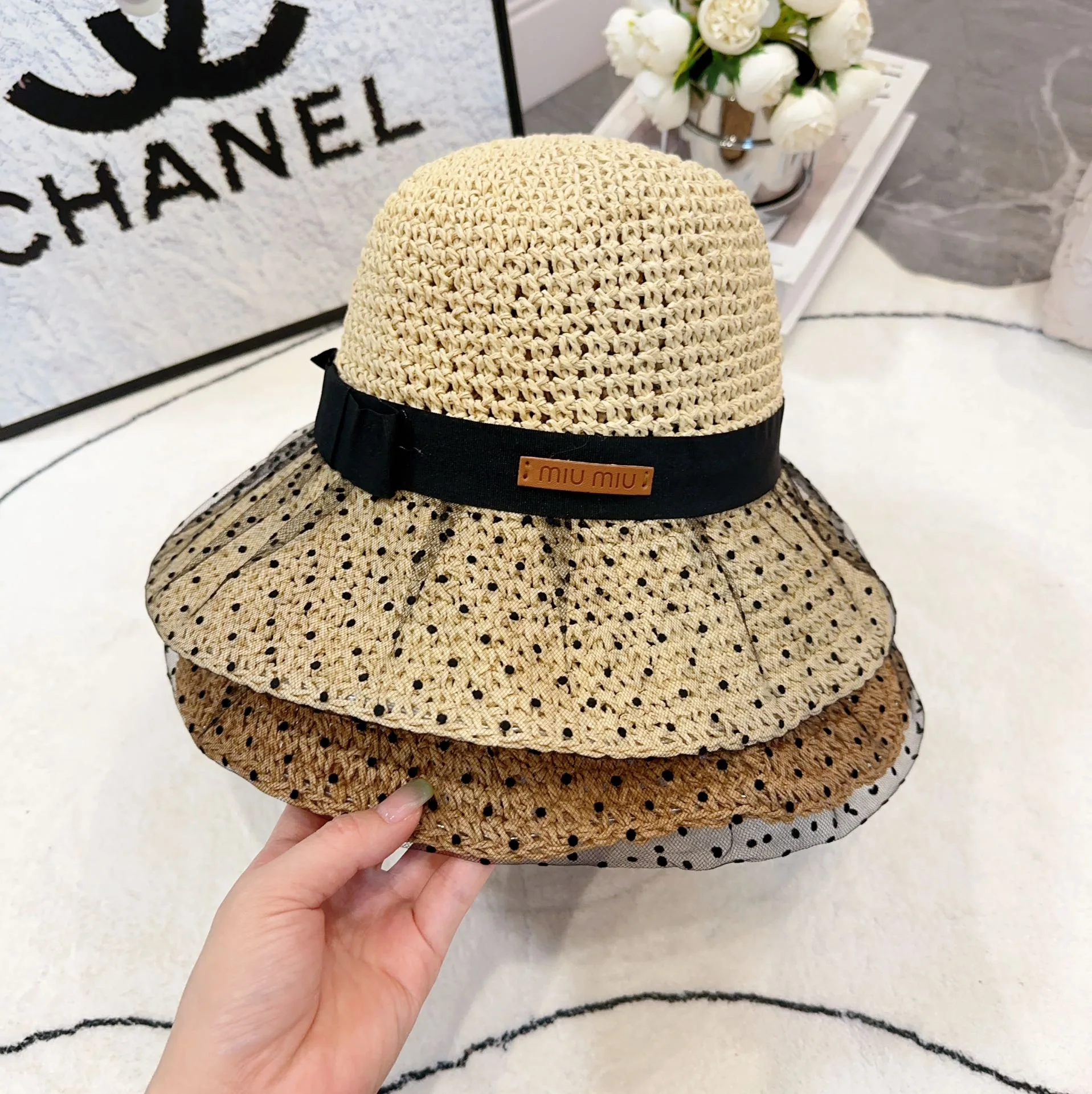 미우미우 모자 81104 Miu Miu Cap 상세 이미지 8