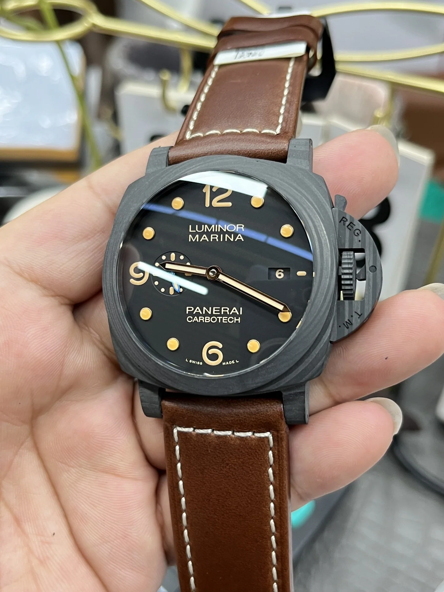 파네라이 루미노르 1950 자동 시계 PAM661 상세 이미지 5