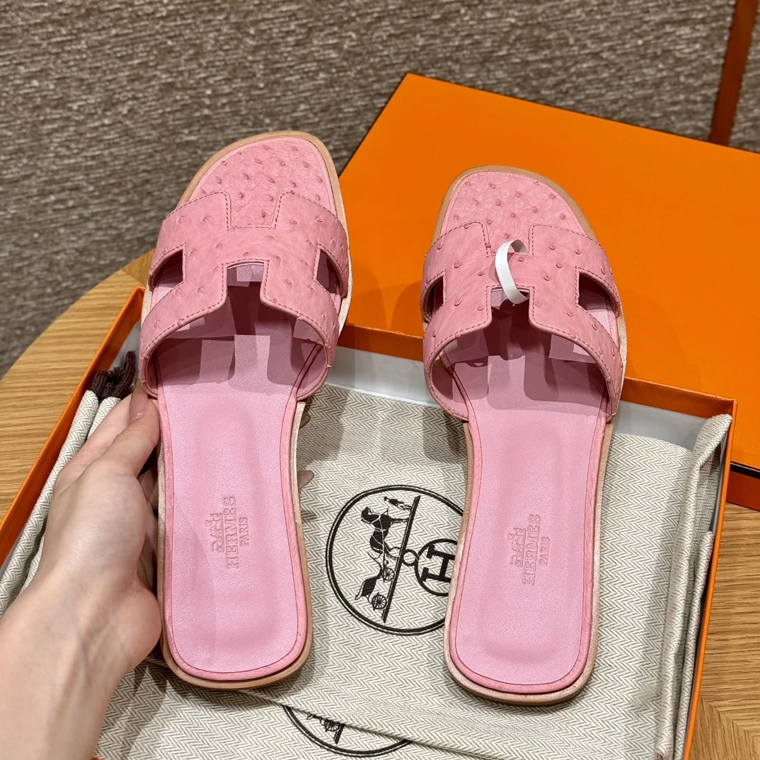 에르메스 오란 타조 가죽 샌달 상세 이미지 7