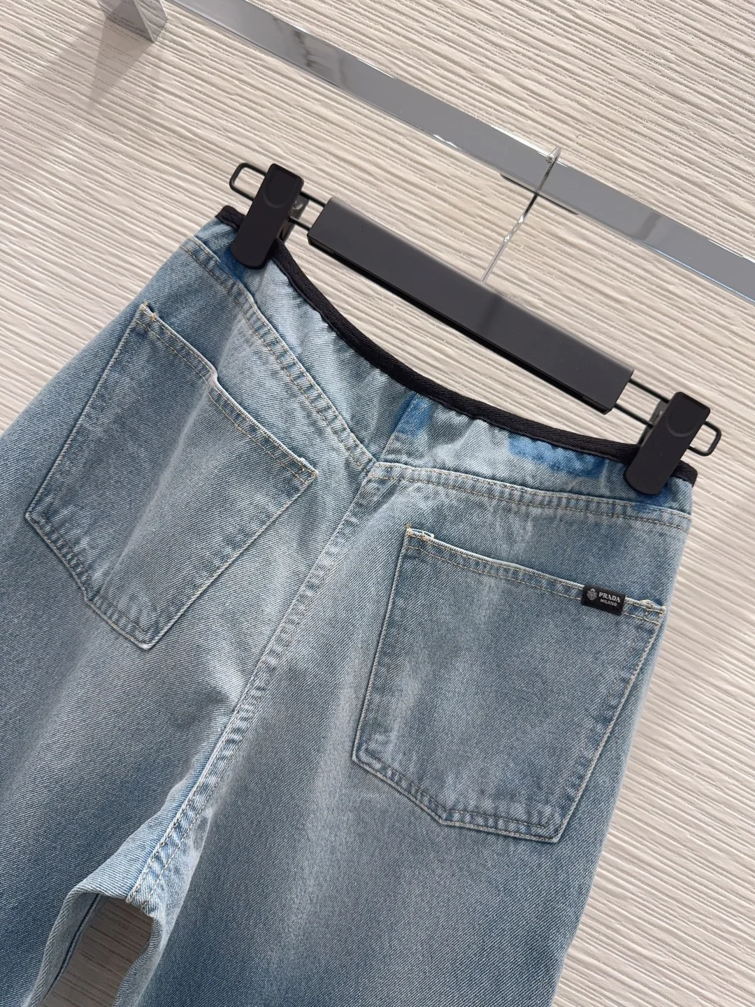 프라다 하이핏 데님 여성 바지 상세 이미지 8