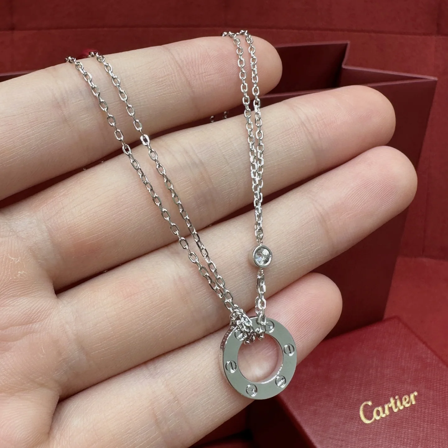 까르띠에 러브 스몰 라운드 목걸이 178376