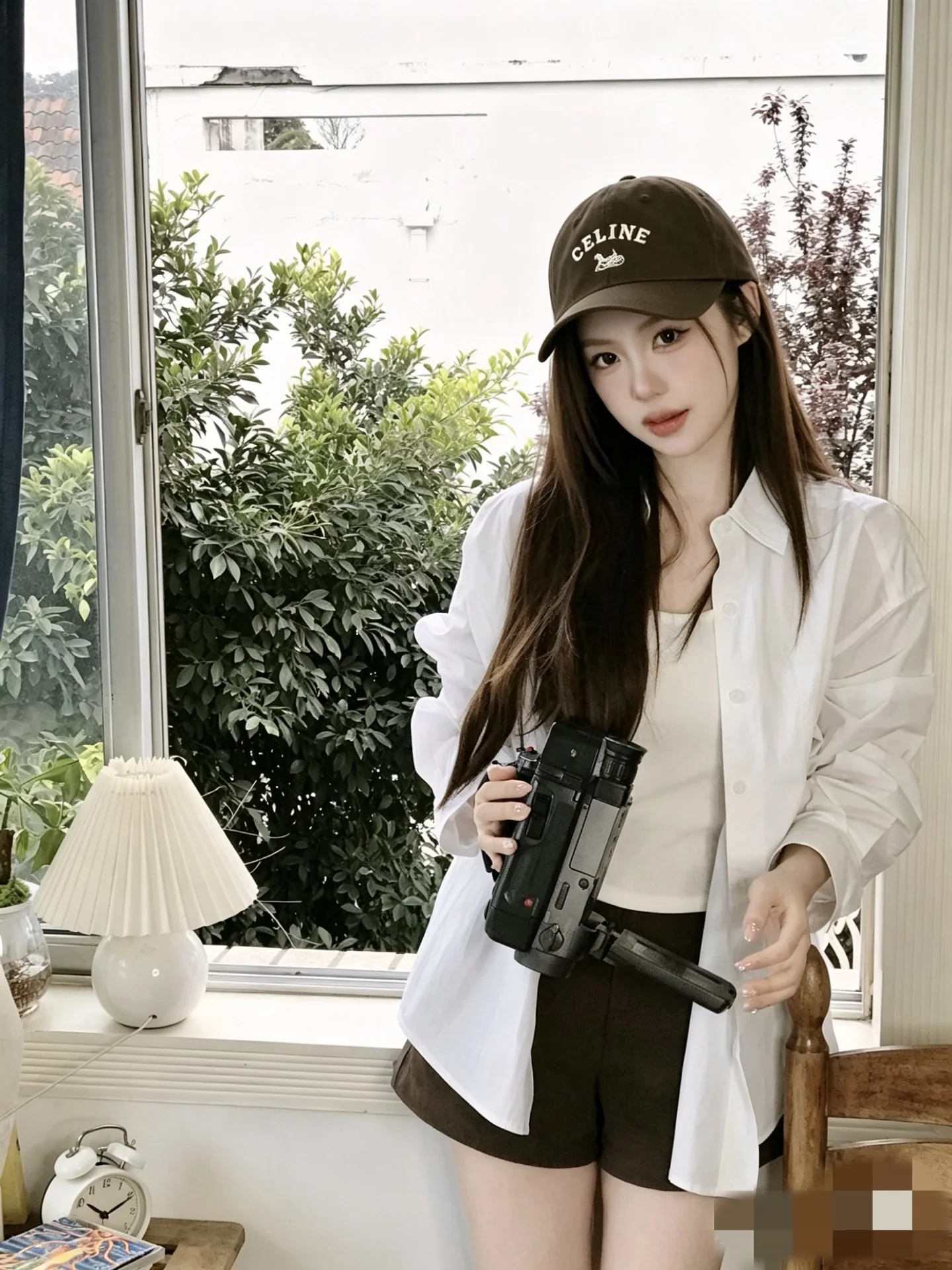 셀린느 레터 포인트 베이스볼 캡 84180