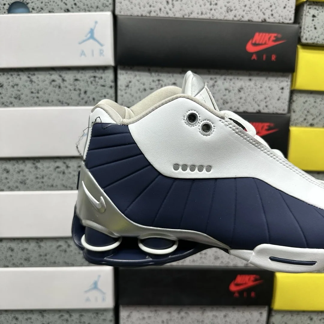 나이키 [PH] 샥스 AT7843-100 201825 Nike Shox BB4 White Silver Navy 상세 이미지 6