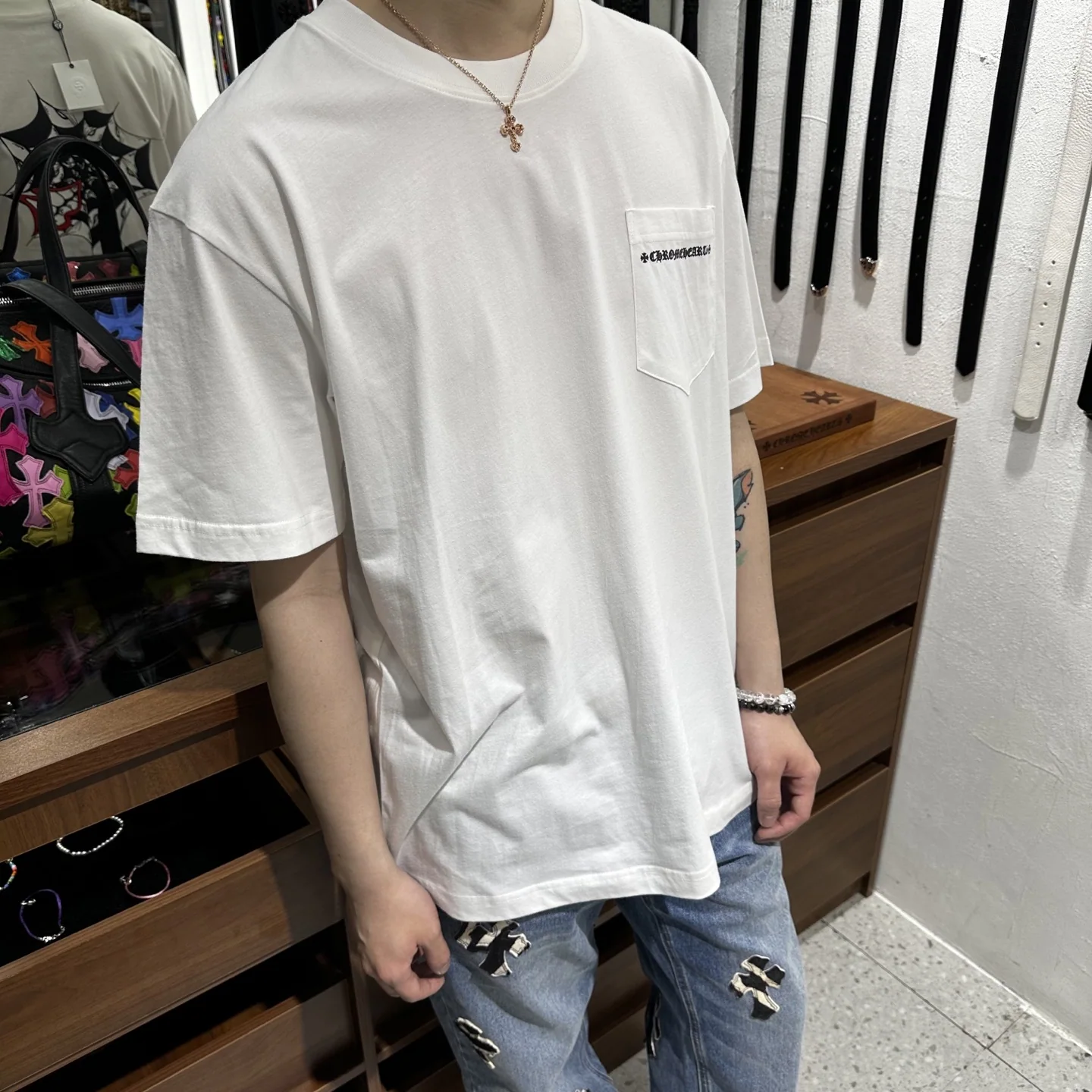 크롬하츠 남성 반팔 티셔츠 상세 이미지 7
