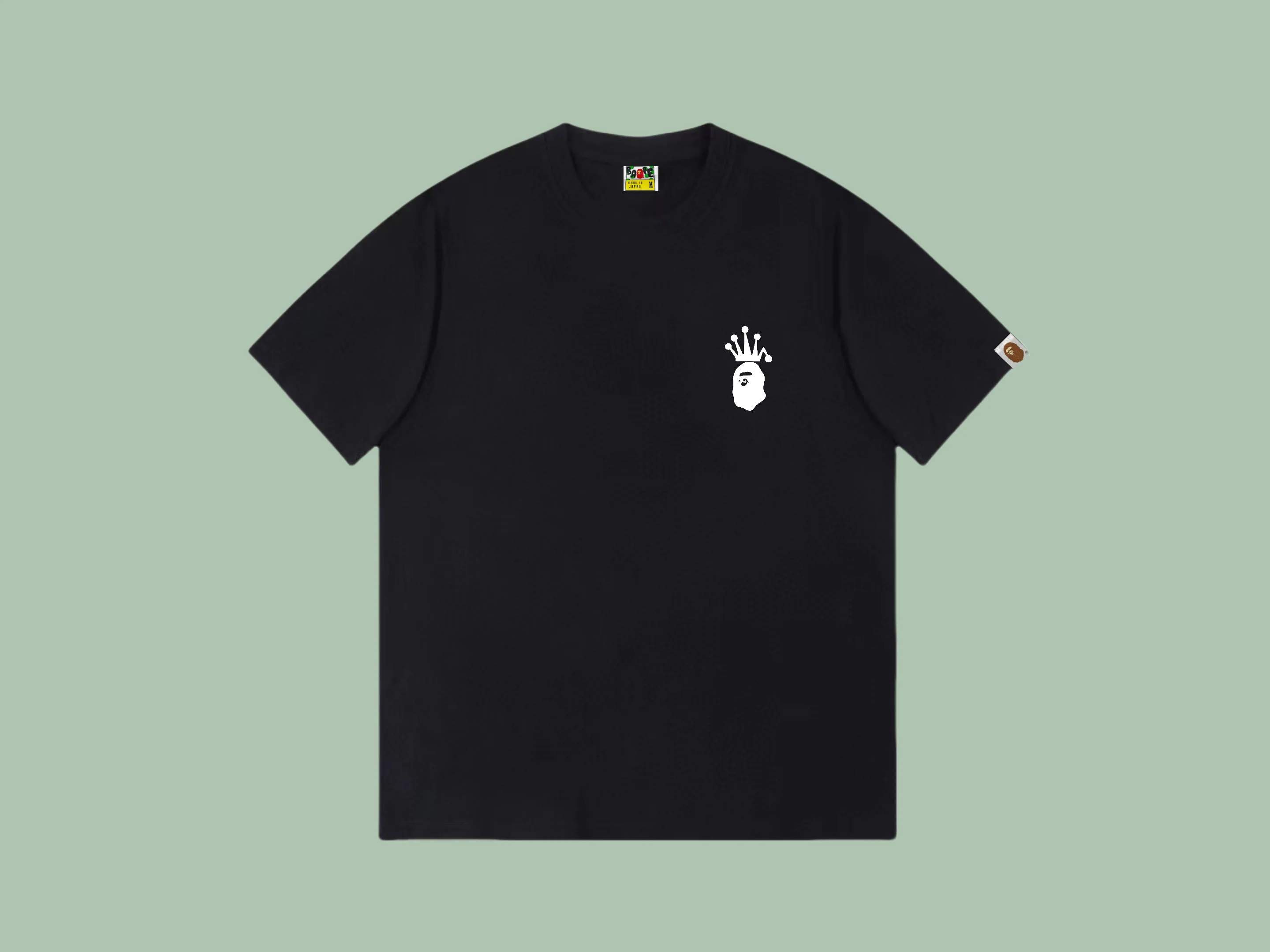 베이프 원숭이 프린트 남성 반팔 티셔츠 B152 상세 이미지 2