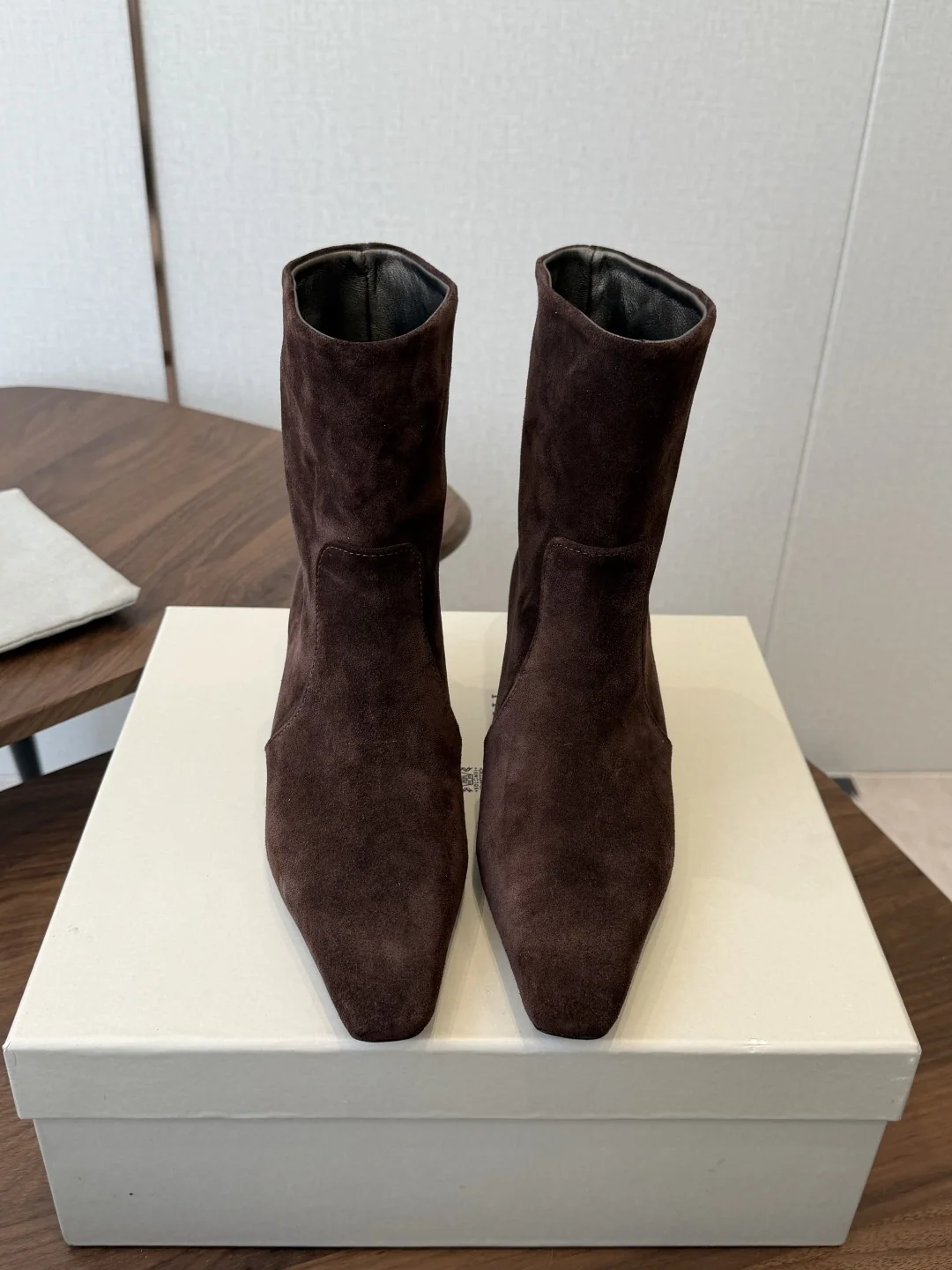 브루넬로쿠치넬리 스틸레토 힐 미드카프 부츠 151493