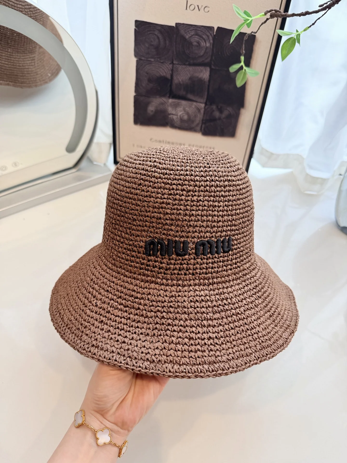 미우미우 모자 80777 Miu Miu Cap 상세 이미지 5