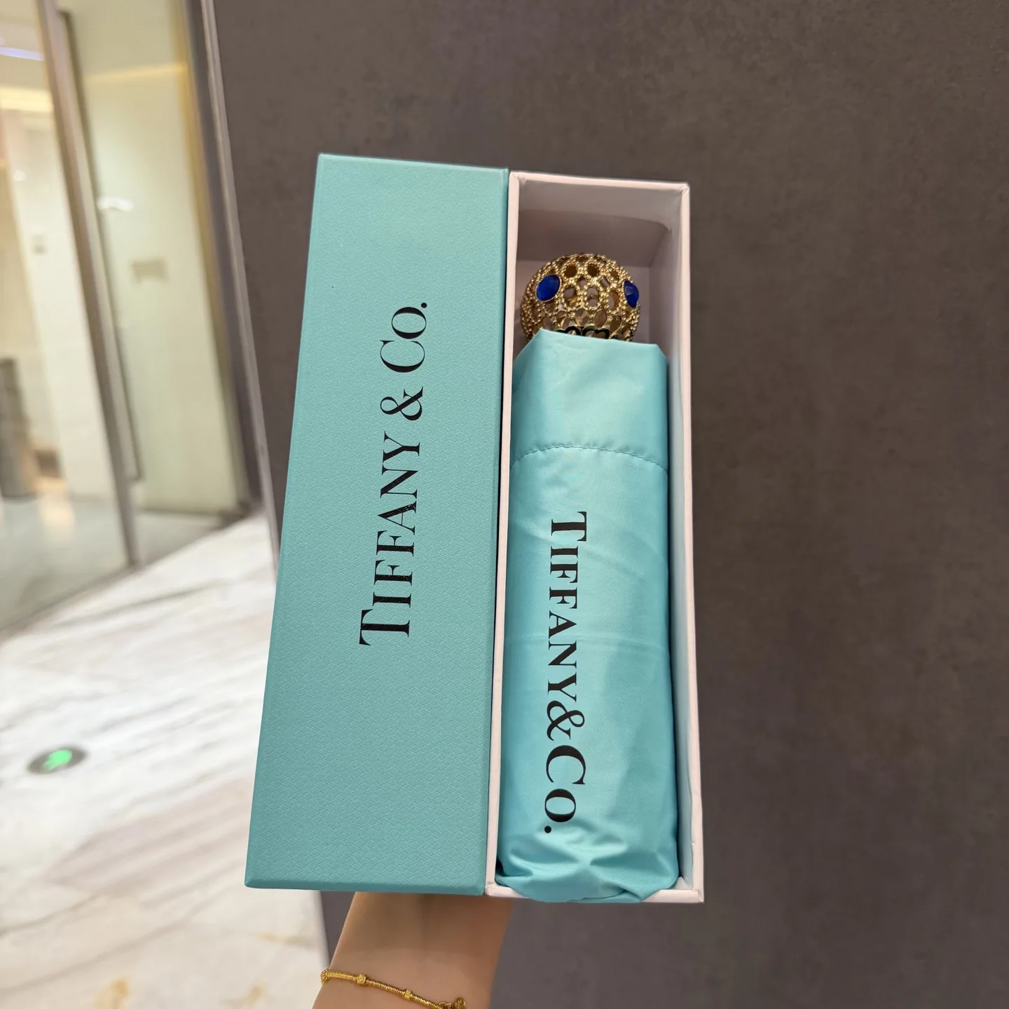 티파니 라인석 5 단 우산 85687