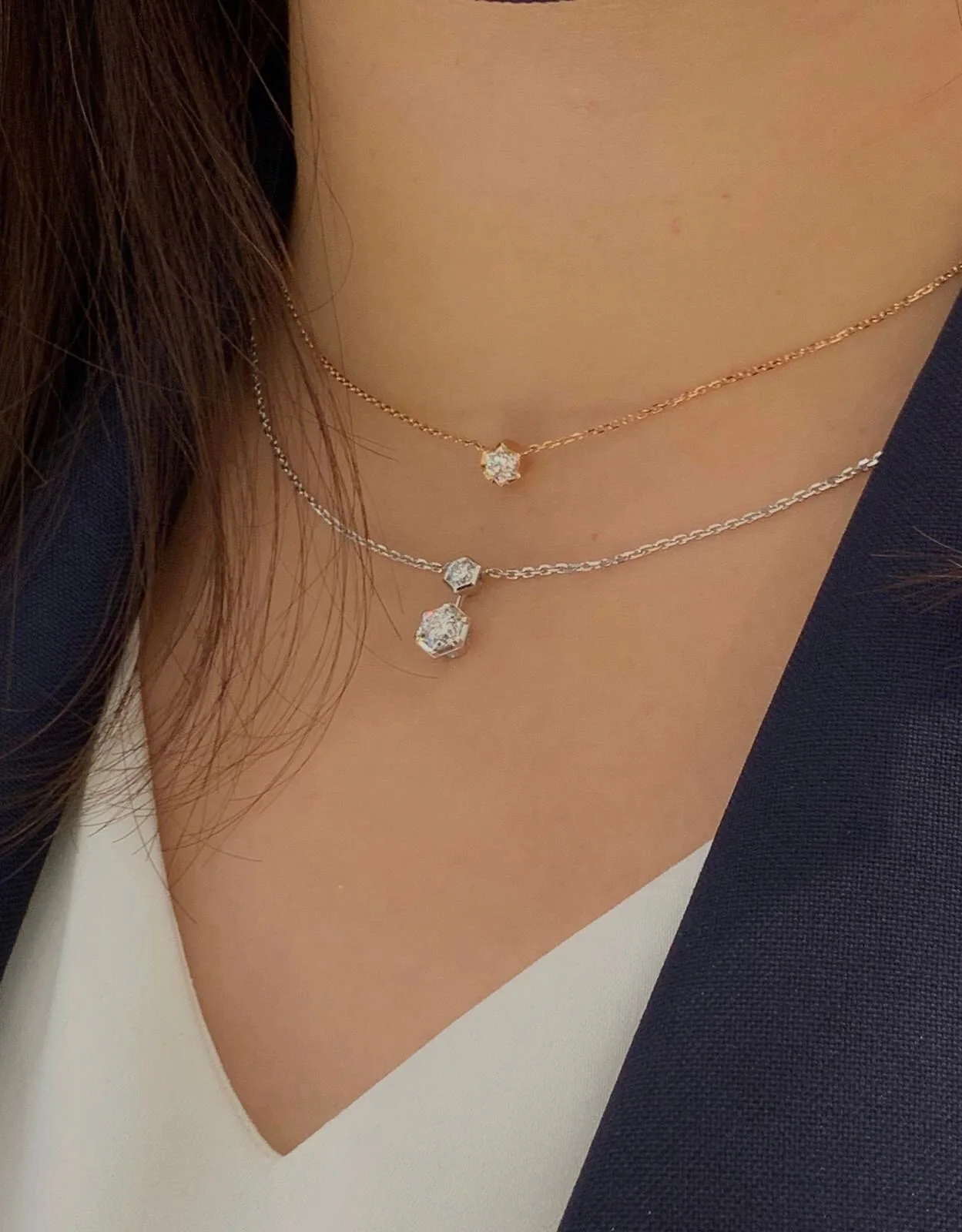 쇼메 비 마이 러브 18 K 로즈골드 다이아몬드 목걸이 상세 이미지 4