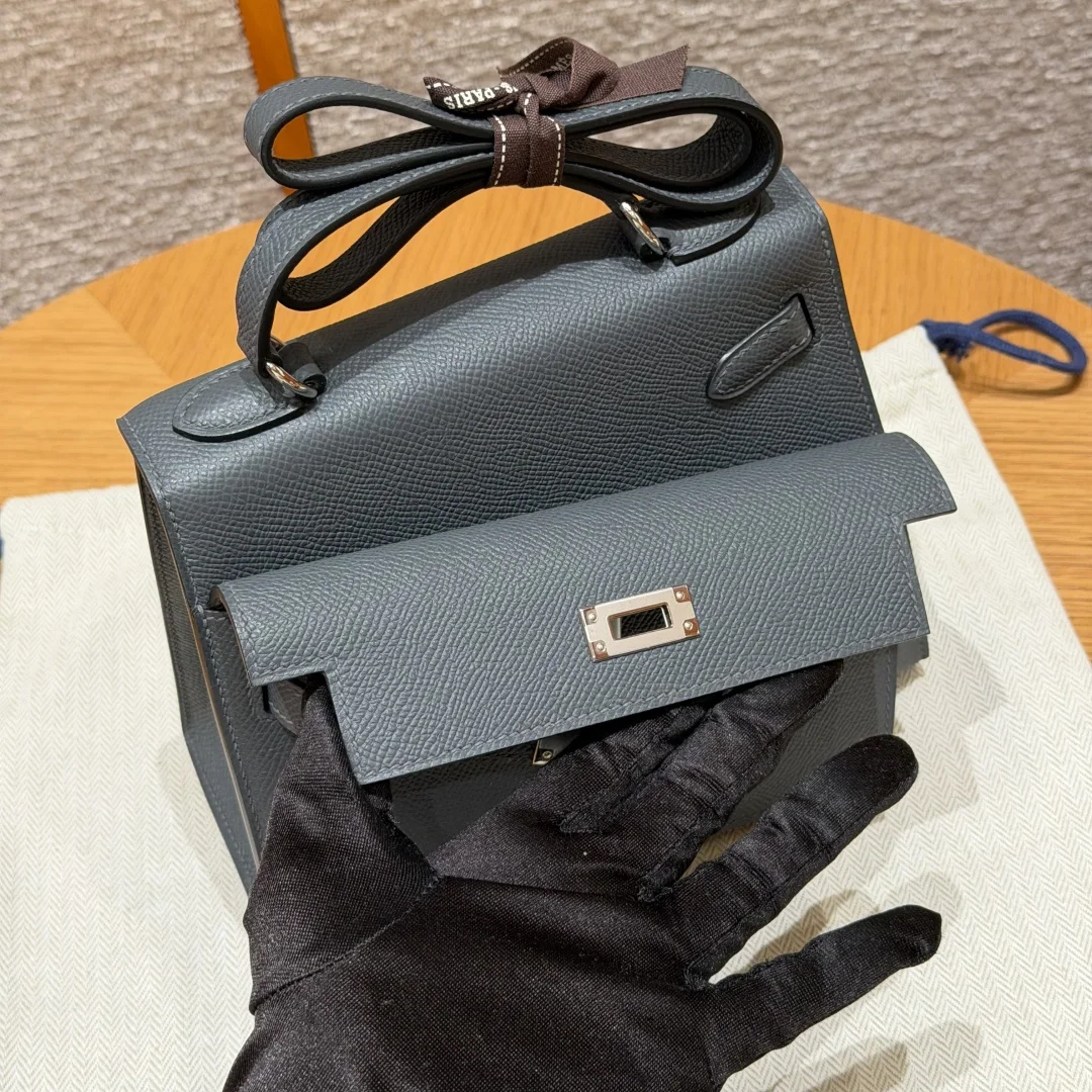 에르메스 켈리 더스티 그레이 소가죽 가방 상세 이미지 2
