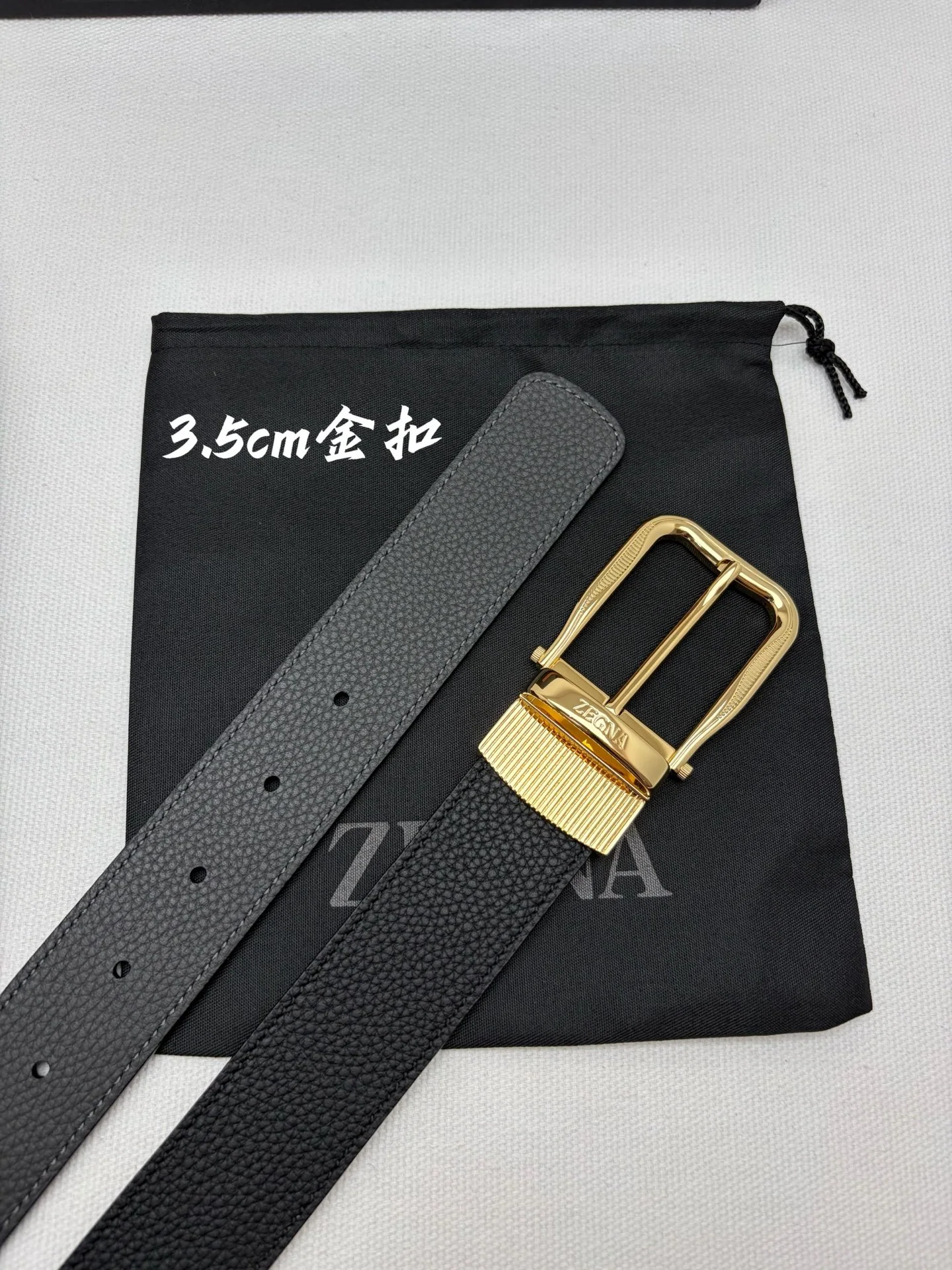 제냐 가죽 벨트 상세 이미지 2