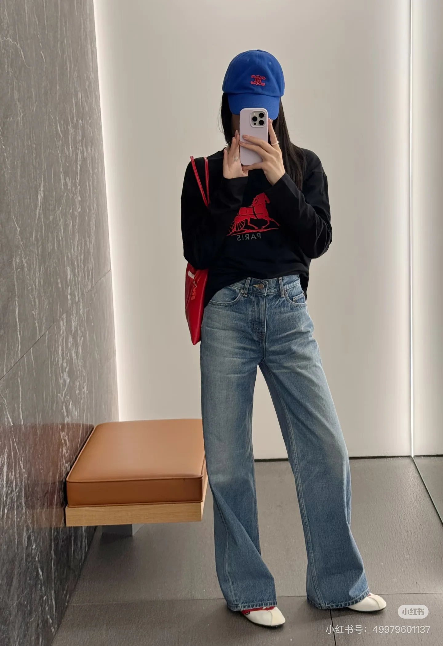 셀린느 스트레이트 레그 데님 여성 바지 상세 이미지 2