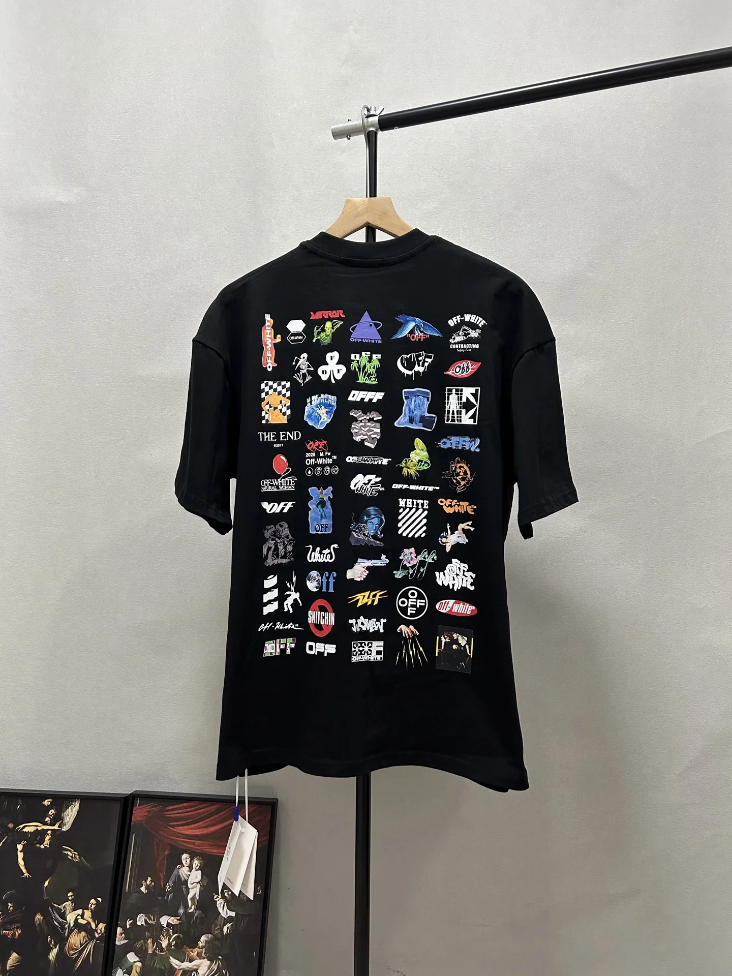 오프화이트 OW 24 ss 10 주년 기념 남성 반팔 티셔츠 상세 이미지 1