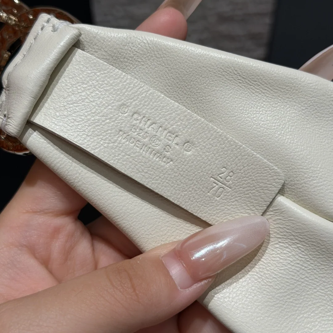 샤넬 진주 더블 C 램스킨 벨트 상세 이미지 5