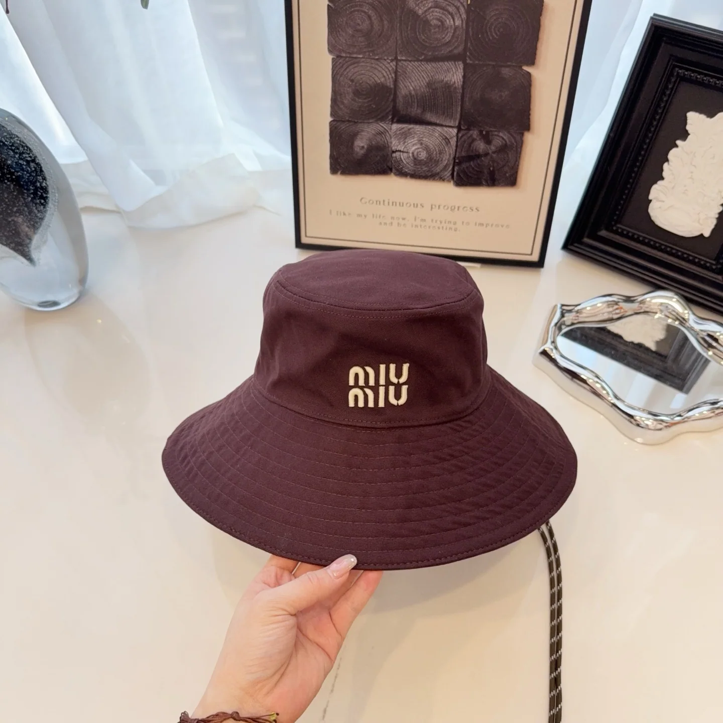 미우미우 모자 80947 Miu Miu Cap 상세 이미지 4
