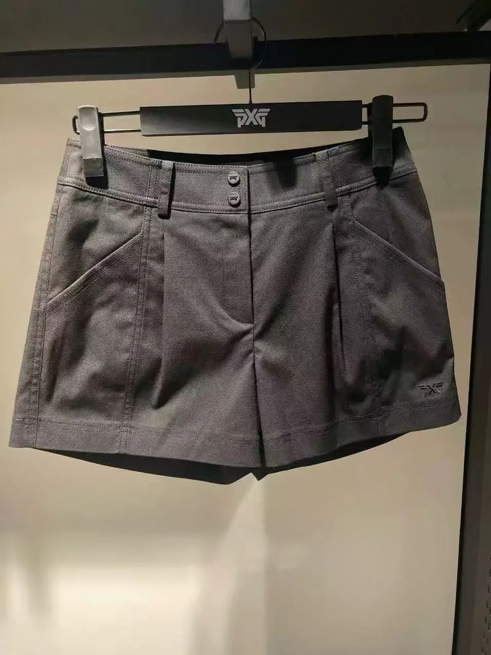 PXG 여성용 봄여름 무지 캐주얼 골프 반바지 상세 이미지 5