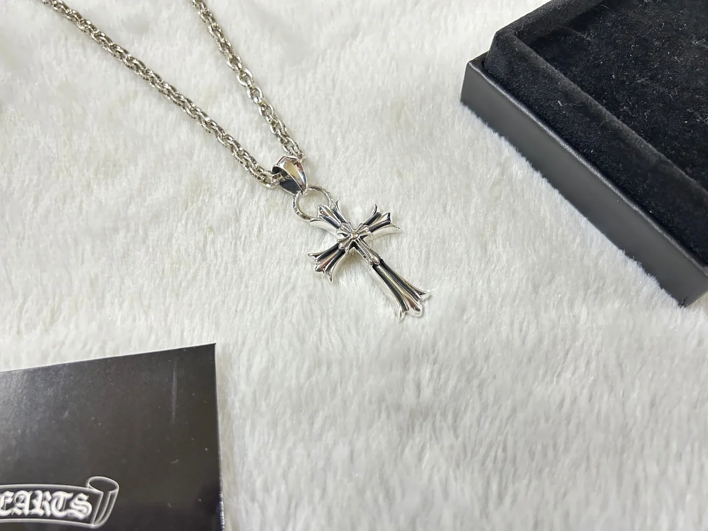 크롬하츠 더블 레이어 라지 크로스 목걸이 상세 이미지 1