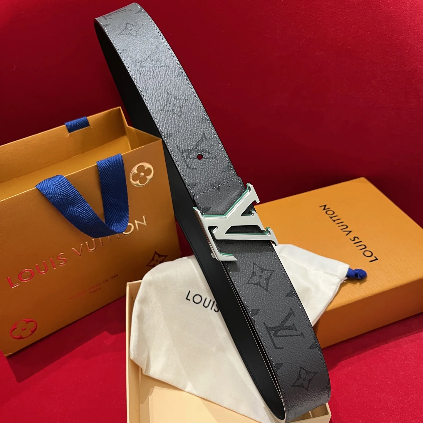 루이비통 LV 옵티컬 버클 캔버스 벨트 상세 이미지 8