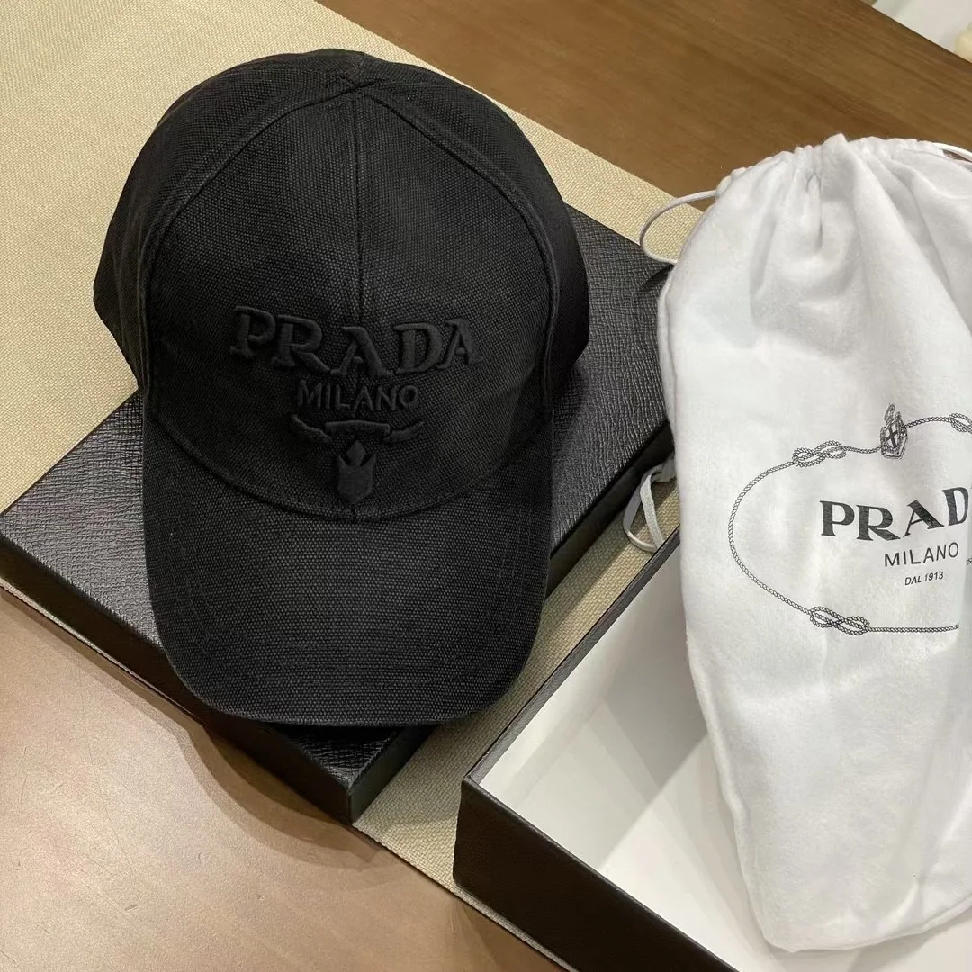 프라다 자수 레터 베이스볼 모자 상세 이미지 2
