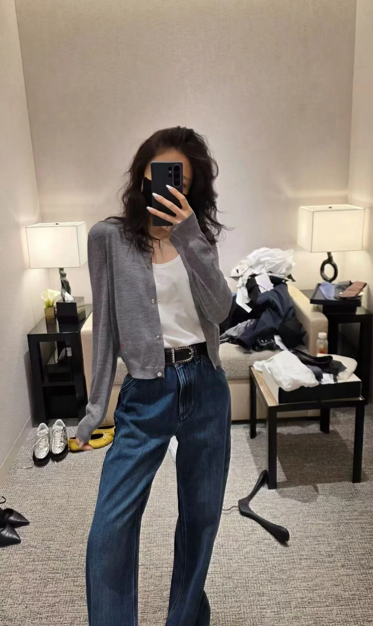 샤넬 울 소재 여성 가디건 상세 이미지 2