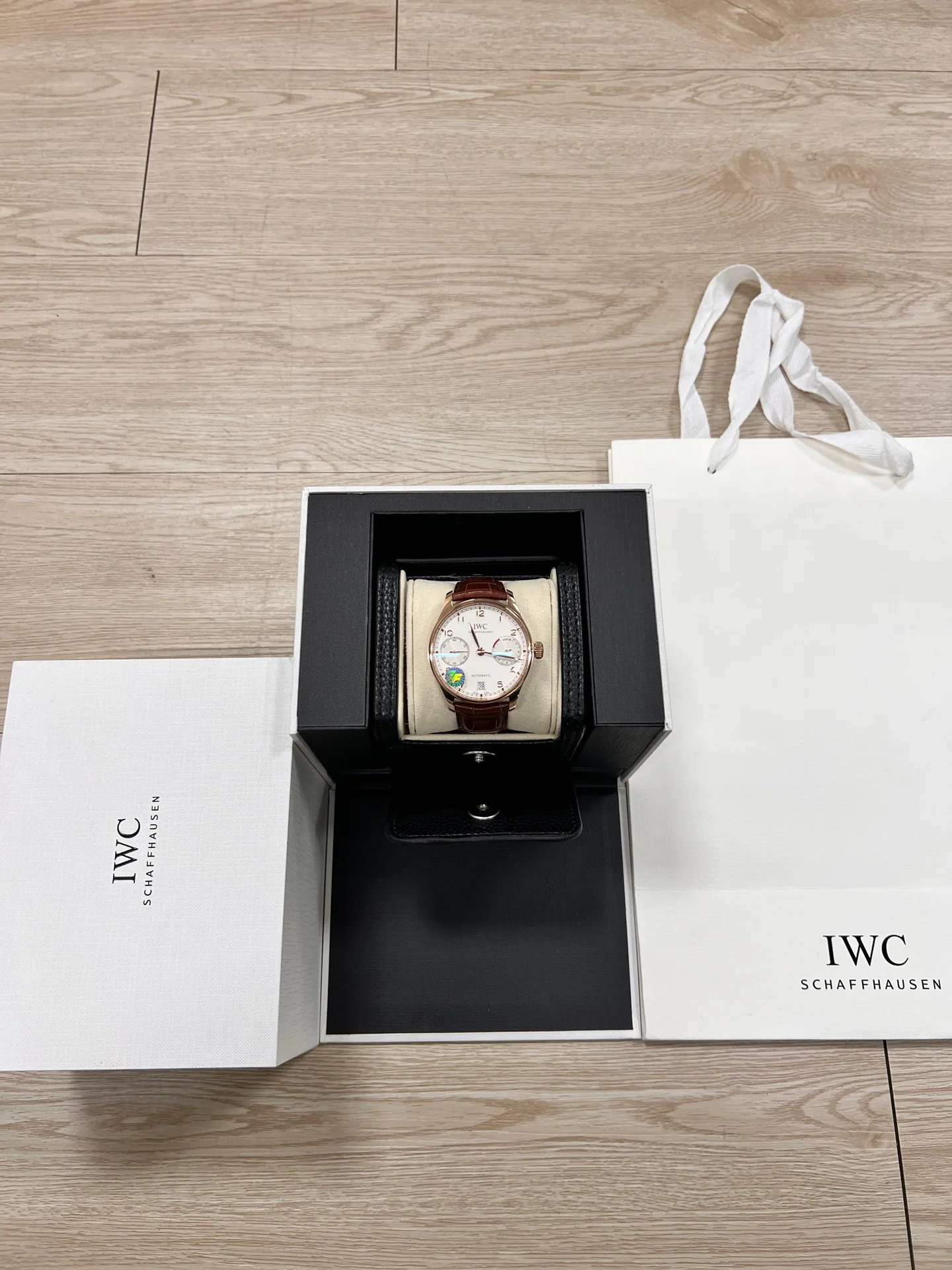 IWC 포르투기저 7 데이즈 로즈골드 남성 시계
