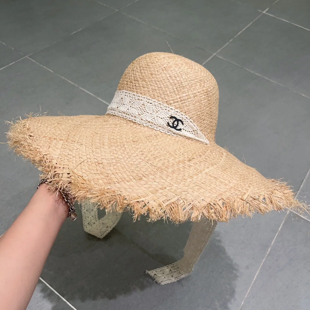 샤넬 라피아 밀짚 접이식 모자 상세 이미지 7