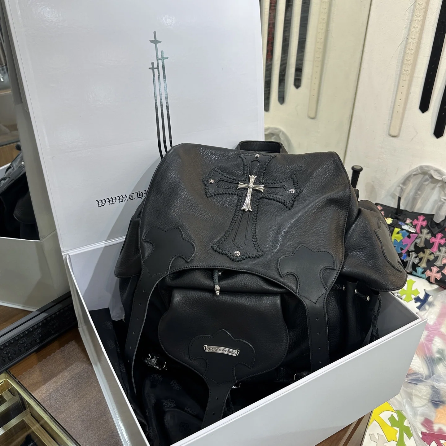 크롬하츠 스털링 실버 크로스 백팩 상세 이미지 8
