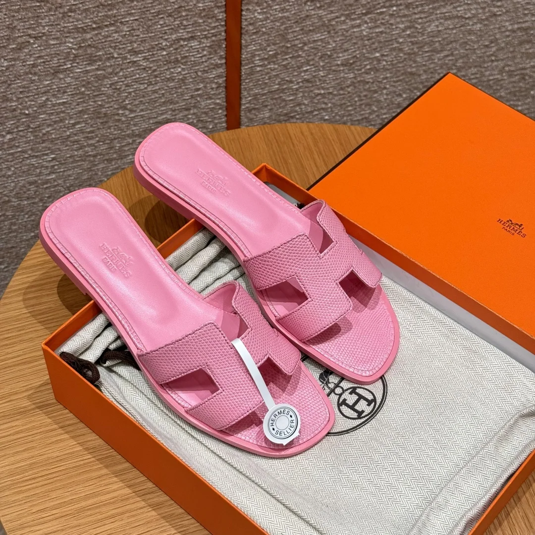 에르메스 올란 도마뱀 가죽 샌들 상세 이미지 2