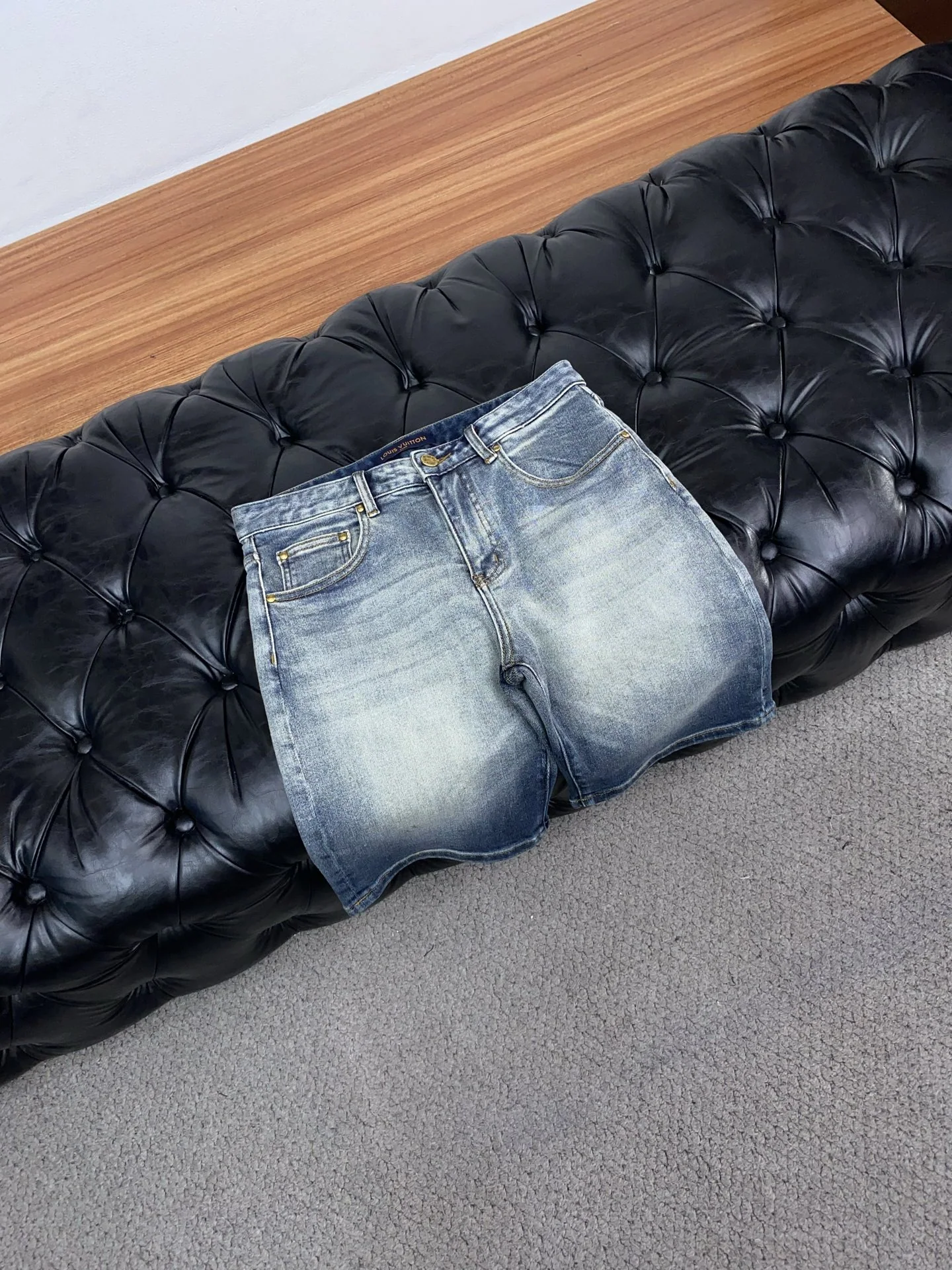 루이비통 데님 남성 반바지 상세 이미지 6
