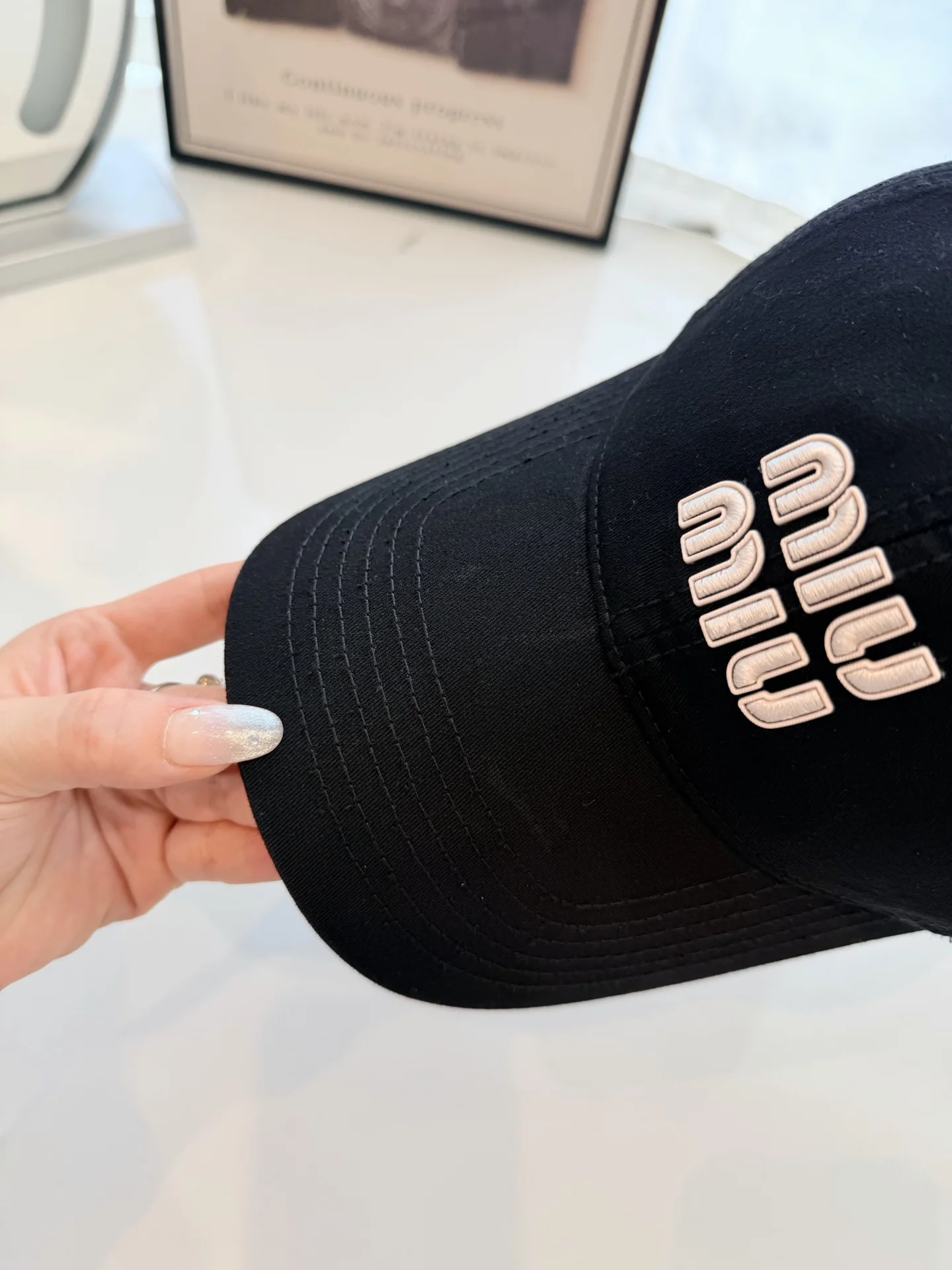 미우미우 모자 80791 Miu Miu Cap 상세 이미지 3