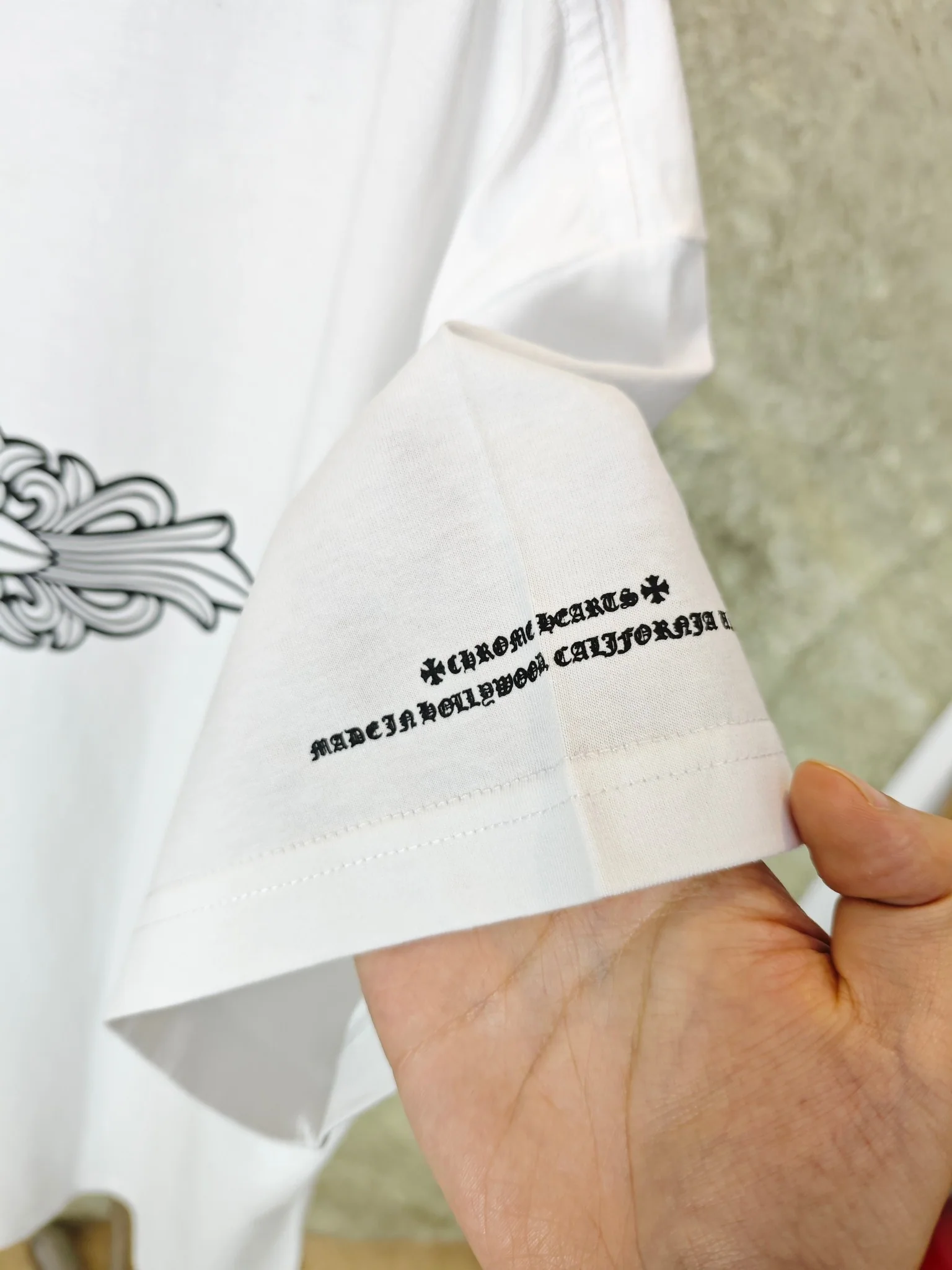 크롬하츠 빈티지 산스크리트 십자가 반팔 티셔츠 1080 상세 이미지 7