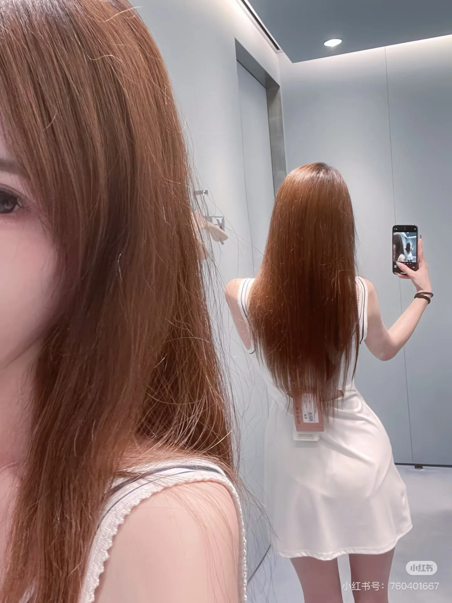 뉴발란스 백리스 레이스 트림 여성 원피스 상세 이미지 2