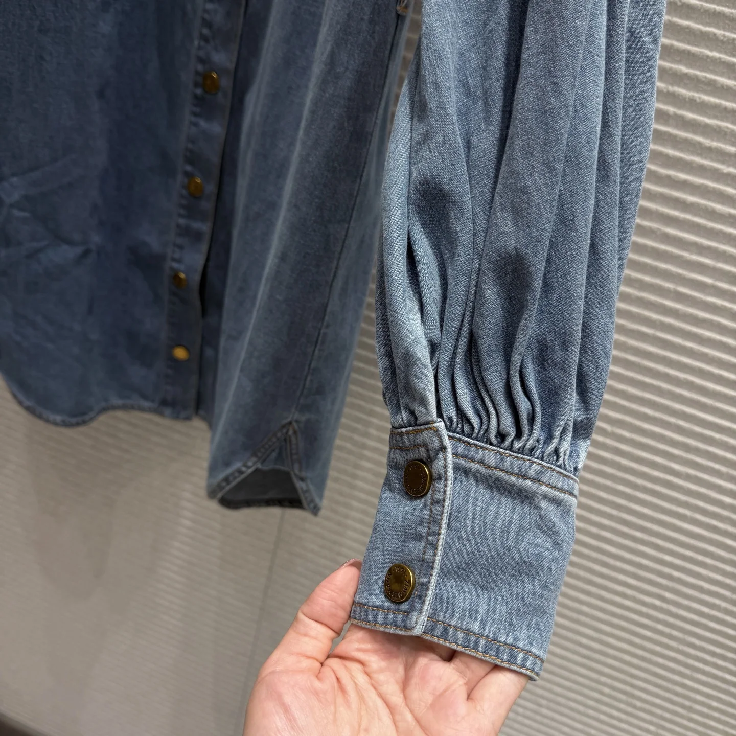 짐머만 다크 블루 데님 미니 원피스 상세 이미지 7