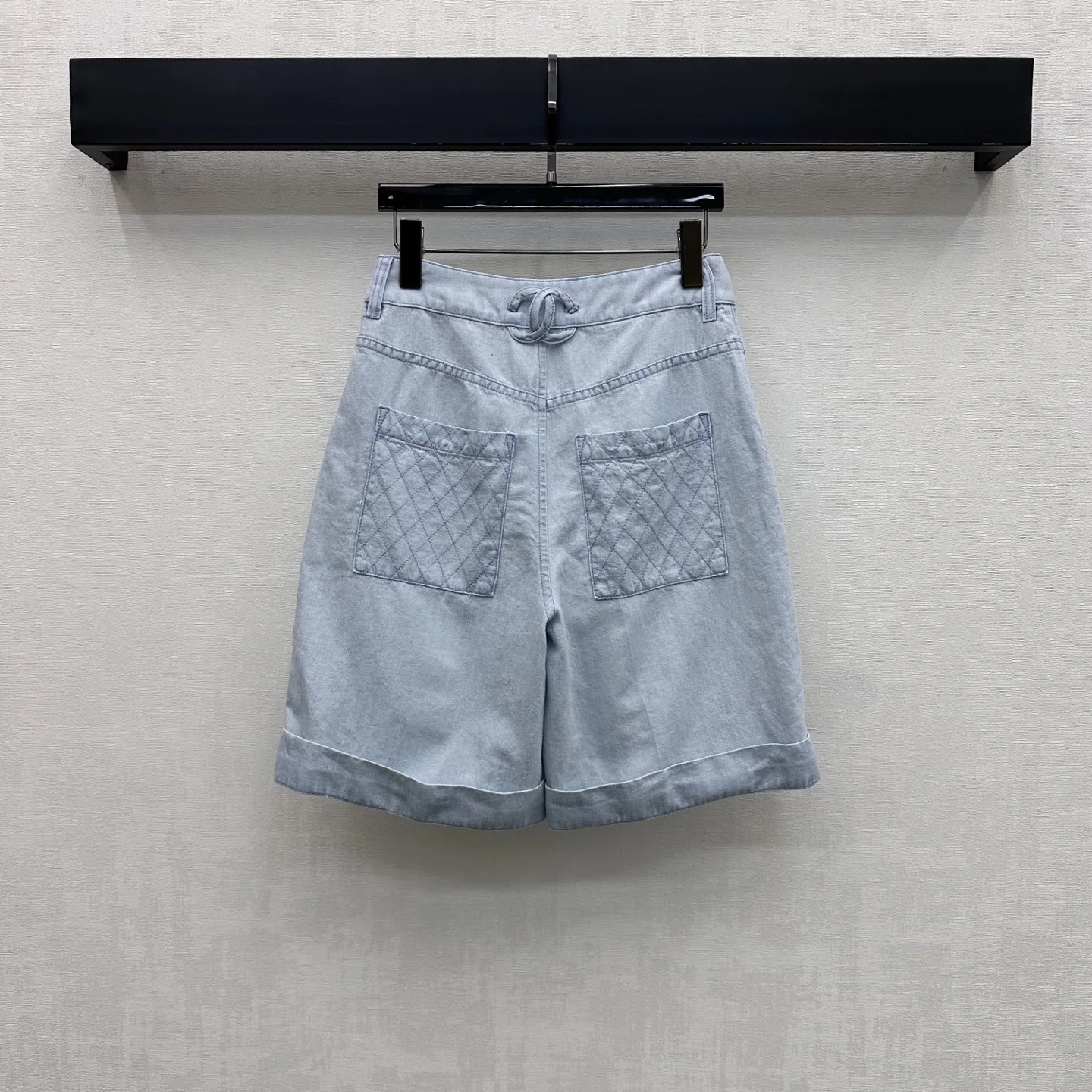 샤넬 와이드 레그 데님 카프리 팬츠 상세 이미지 5