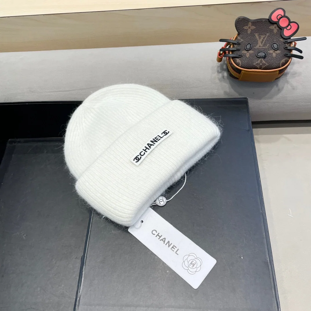 샤넬 더블 C 니트 비니 모자 상세 이미지 3