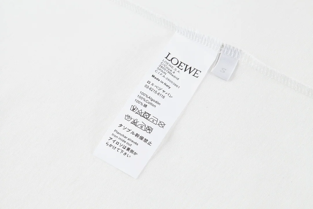 로에베 자수 타월 원단 남성 반팔 티셔츠 상세 이미지 6