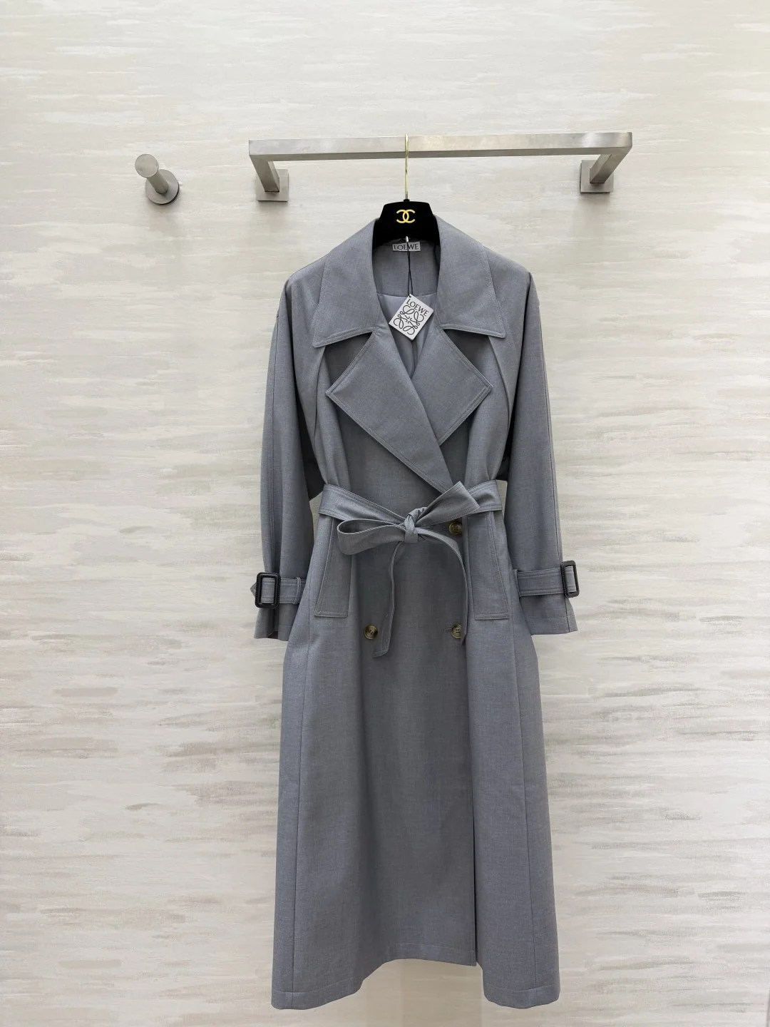 로에베 더블브레스트 트렌치코트 여성 자켓 154580