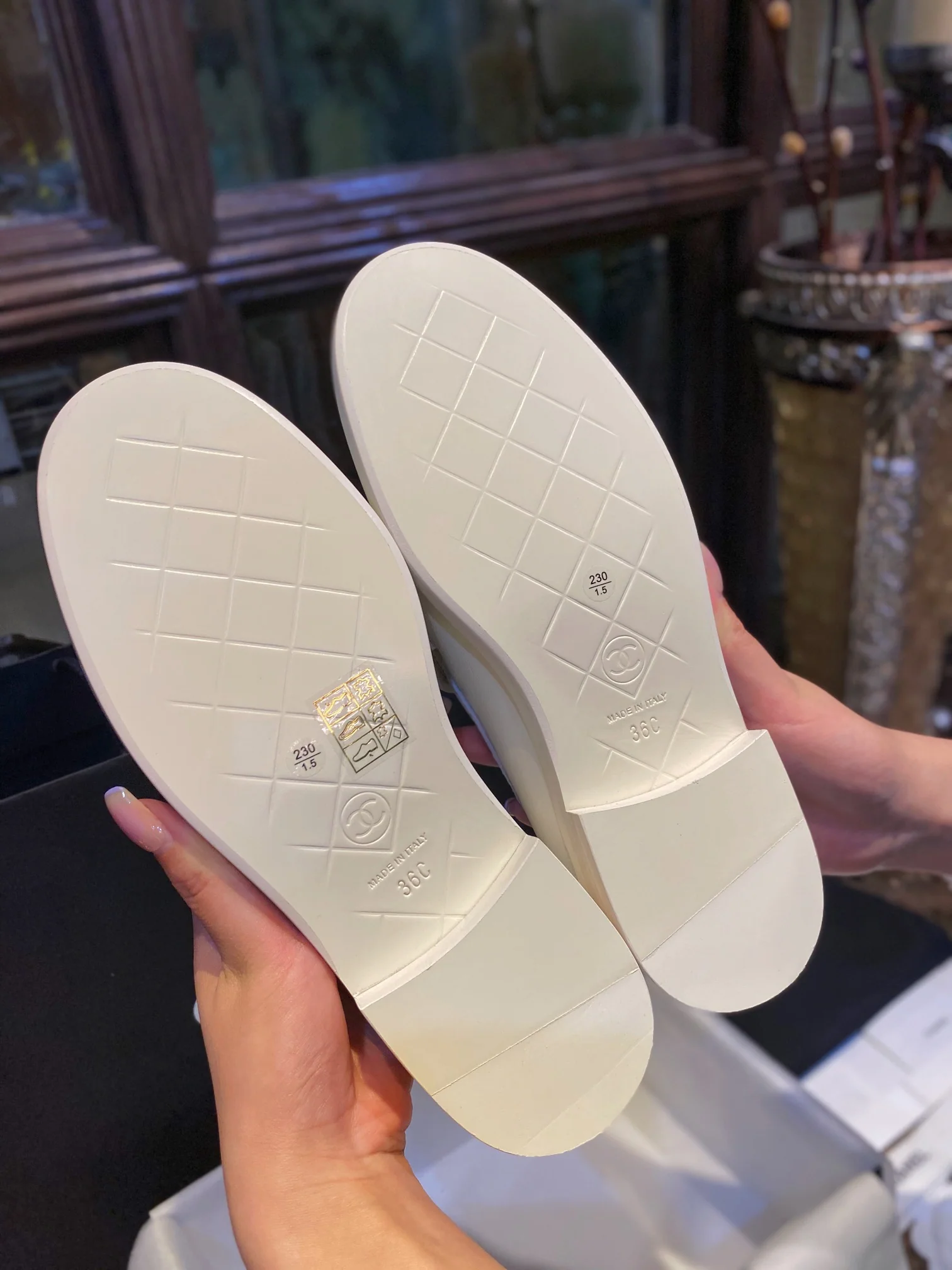 샤넬 버클 로퍼 화이트 신발 3366 상세 이미지 9