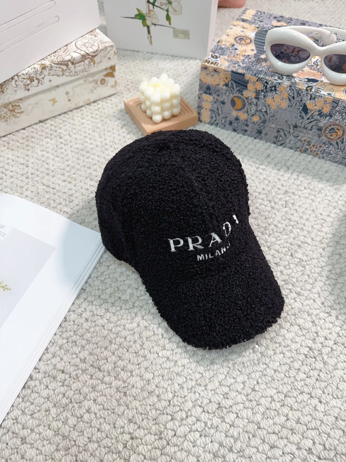 프라다 램울 베이스볼캡 상세 이미지 4