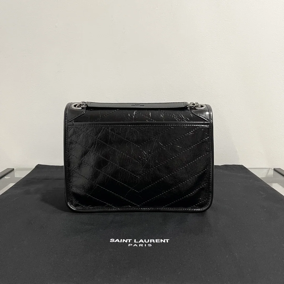 생로랑 니키 앤티크 실버 체인 숄더백 28CM633158 상세 이미지 2