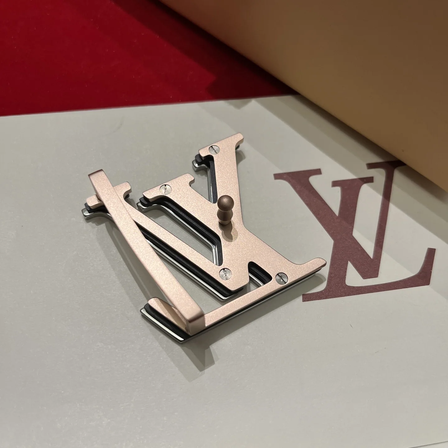 루이비통 LV 옵틱 버클 캔버스 벨트 상세 이미지 7