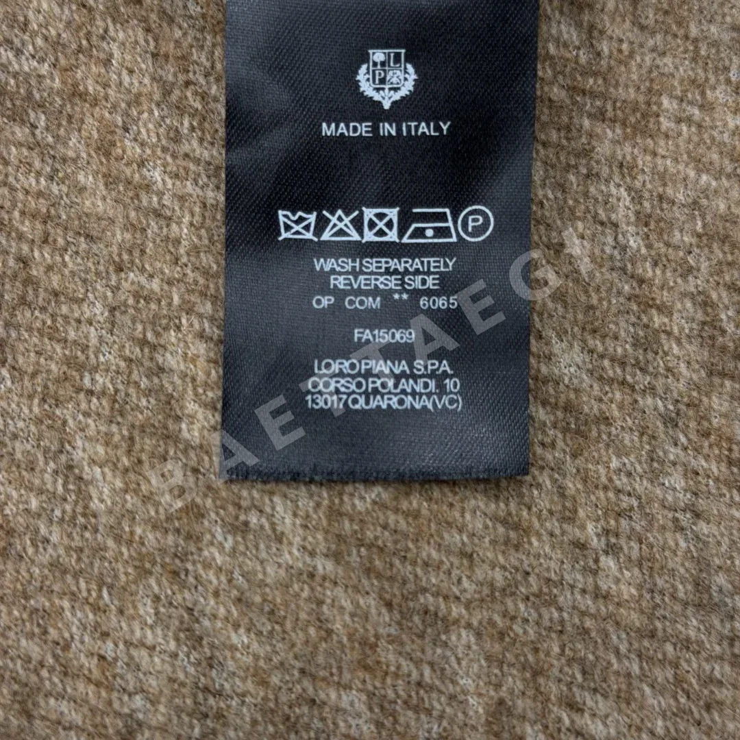 로로피아나 울 혼방 베이스볼 노슬리브 베스트 상세 이미지 9