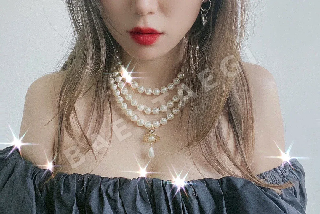 비비안웨스트우드 새턴 라인스톤 목걸이 상세 이미지 8