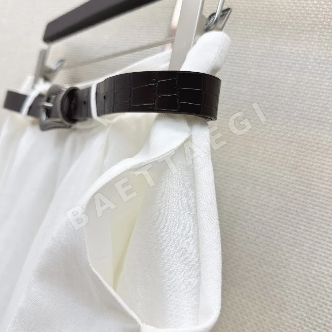 브루넬로쿠치넬리 벨트 장식 미니 원피스 상세 이미지 4